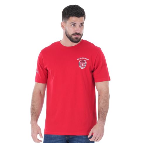 Camiseta de Rugby Manga Corta Roja Maori - Ruckfield