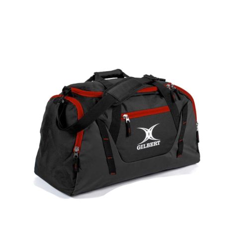 BOLSA DE RUGBY CLUB JUGADOR V4 NEGRO/ROJO - GILBERT