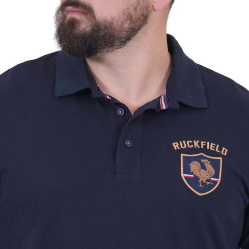 Polo Rugby de Manga Corta French Azul Marino - Ruckfield