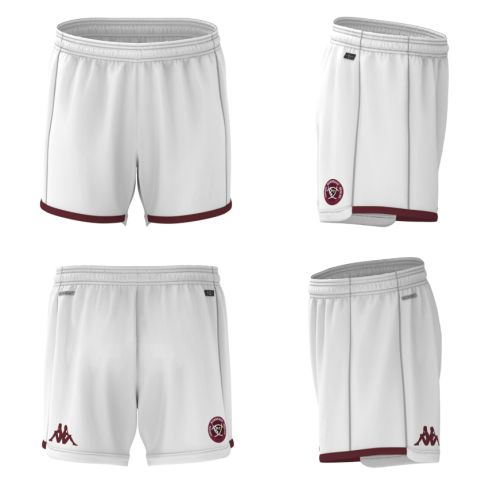 Pantalones Cortos de Rugby Ryder Niño Union Bordeaux Bègles Blanco 2023/2024 - Kappa