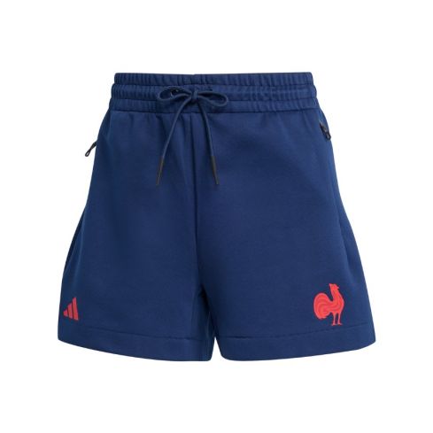 Pantalón corto de rugby mujer France Travel 2025/2026 – Adidas