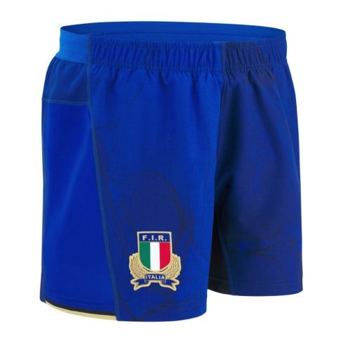 Pantalón Corto de Rugby para Niño Local Italia Azul 2025/2026 - Macron