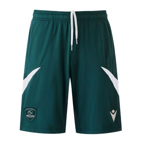 Pantalones Cortos de Entrenamiento de Rugby Hombre Section Paloise Macron Verde