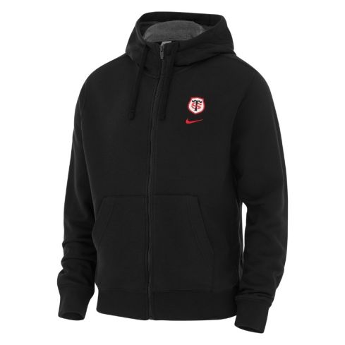 Sudadera Con Capucha Con Cremallera Rugby Stade Toulousain Negra 2025/2026 - Nike
