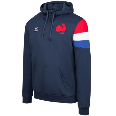 Sweat à Capuche France Rugby Présentation Bleu - Le Coq Sportif