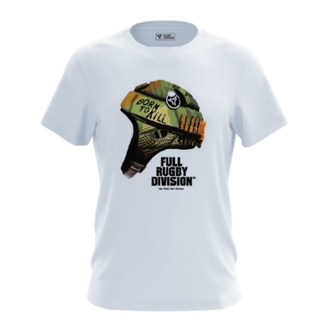 Camiseta de Rugby Born To Kill Blanca - Rugby Division