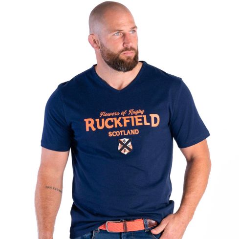 Camiseta Rugby Flowers of Rugby Escocia Azul Marino - Ruckfield