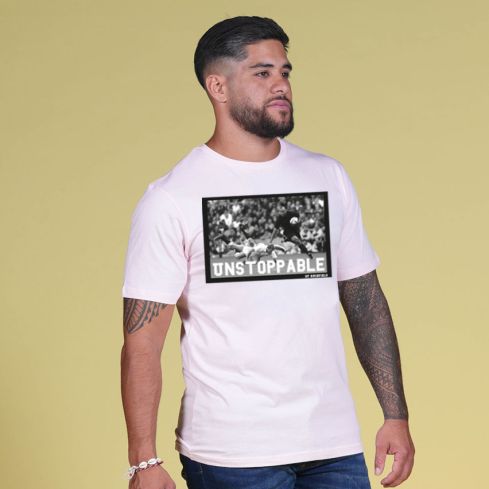 Camiseta Rugby Serigrafiada Jonah Lomu Rosa - Ruckfield