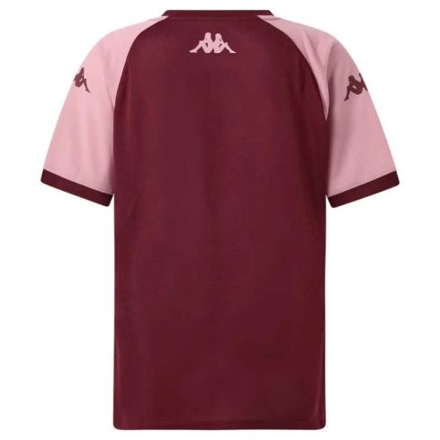 Camiseta Rugby Niño Entrenamiento Mokiba Burdeos/Rosa - Kappa