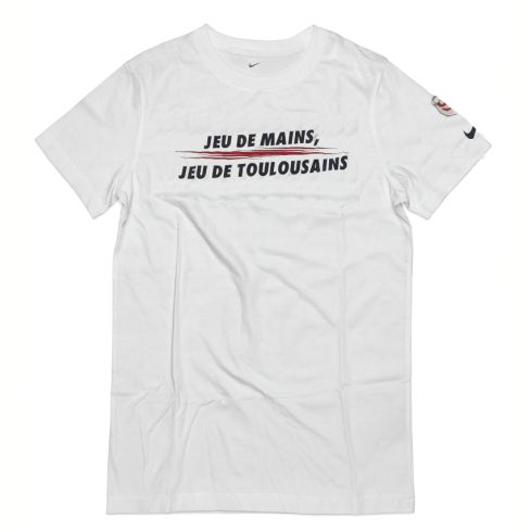 Camiseta Infantil Stade Toulousain Blanca - Jeu de main - Nike