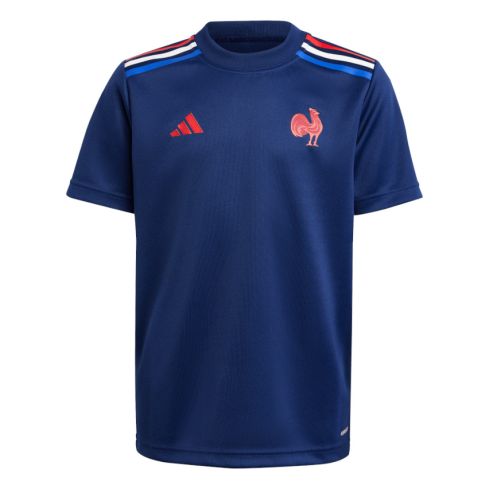 Camiseta de Rugby para Aficionados Infantil Francia 2024/2025 - Adidas