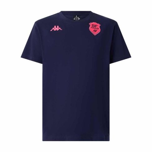 Camiseta Rugby LA84 Banda Stade Français Azul 2025/2026 - Kappa