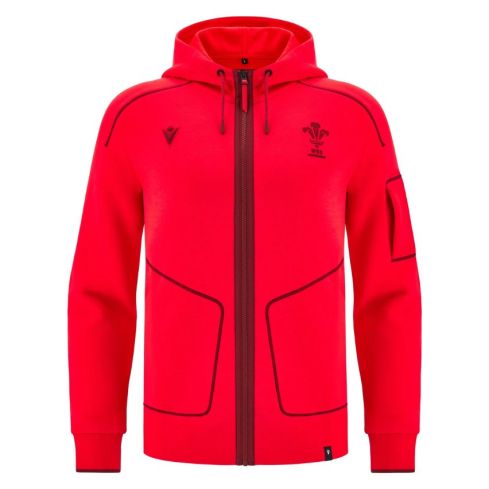 Chaqueta de Entrenamiento Travel Player con Cremallera Gales 2025/2026 - Macron