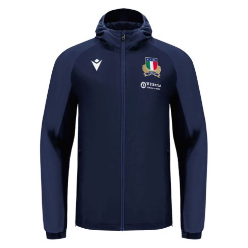 Chaqueta Rugby Impermeable con Cremallera Italia 2025/2026 - Macron