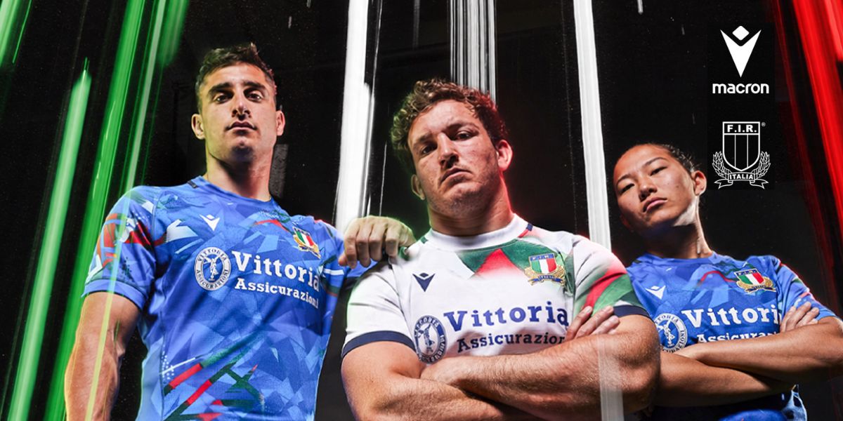 Camiseta Italia rugby 2026/27 de Macron: local y visitante